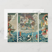 俳優の市川海老蔵5世不動明王 ポストカード (正面/裏面)