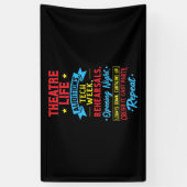 俳優の演劇生活 横断幕 (縦)