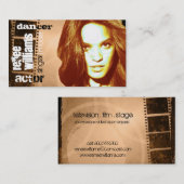 俳優の連絡ビジケート 名刺 (正面/裏面)