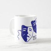 俳優の青 コーヒーマグカップ (正面左)