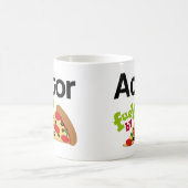 俳優の(おもしろいな)ピザ コーヒーマグカップ (中央)