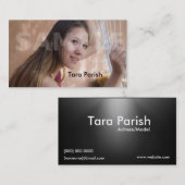 俳優のheadshotの名刺は演技を模倣します 名刺 (正面/裏面)