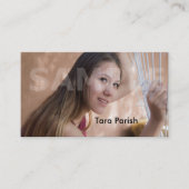 俳優のheadshotの名刺は演技を模倣します 名刺 (正面)