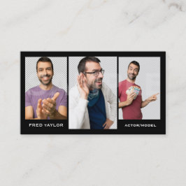 俳優のHeadshotモデル3写真 名刺
