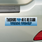 俳優はステージのそれをします バンパーステッカー (車上)