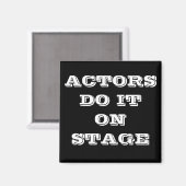 俳優はマグネットでそれをするステージ マグネット (正面/裏面)