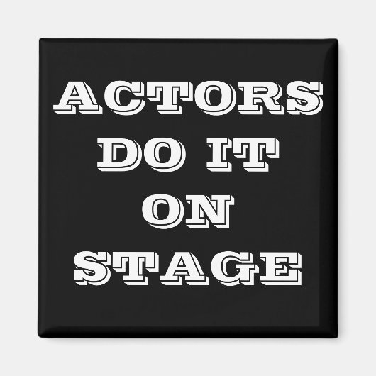 俳優はマグネットでそれをするステージ マグネット (正面)