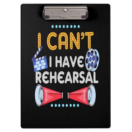 俳優はリハーサルできない クリップボード (正面)