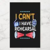 俳優はリハーサルできない フードラベル (シングルラベル)