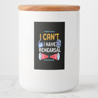 俳優はリハーサルできない フードラベル