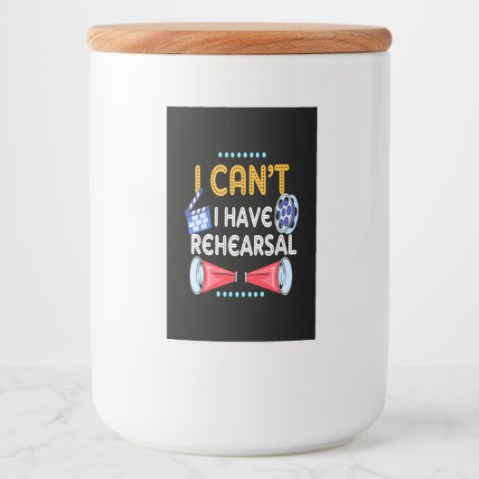 俳優はリハーサルできない フードラベル (正面)