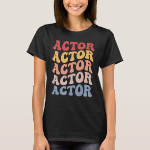 俳優グルーヴィレトロ演技劇場 Tシャツ