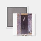 俳優ジョセフ・レウィンスキーのポートレートをCarlos マグネット (正面/裏面)