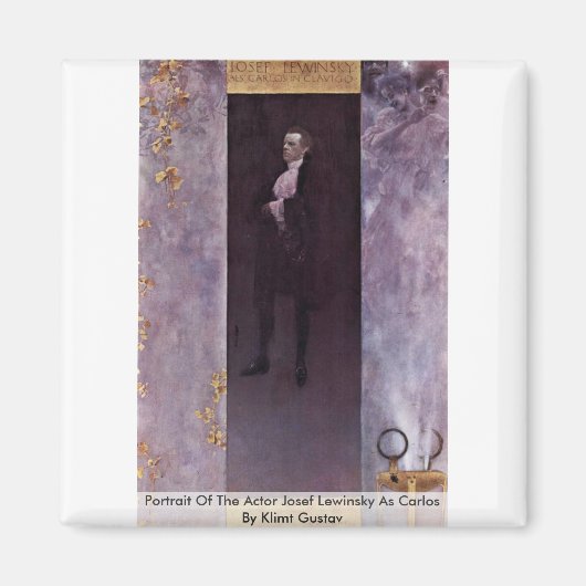 俳優ジョセフ・レウィンスキーのポートレートをCarlos マグネット (正面)