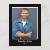 俳優ヘッドショット写真ポストカード ポストカード (正面)