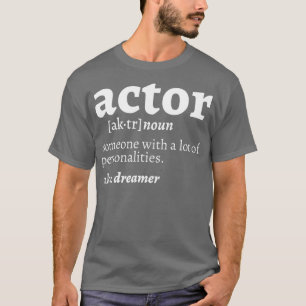 俳優ミュージカル演劇演技監督とActo Tシャツ