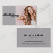 俳優モデルのダンサーの写真トレンディーコンテンポラリーkraft 名刺 (正面/裏面)