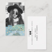 俳優モデルシンガーターコイズフォト名刺 名刺 (正面/裏面)