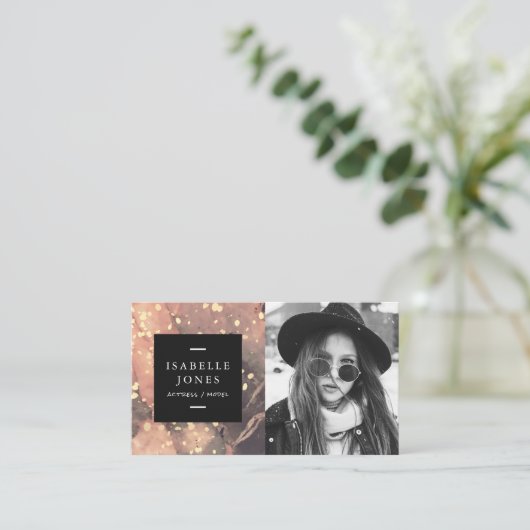 俳優モデルシンガー大理石フォト名刺 名刺 (スタンド正面)