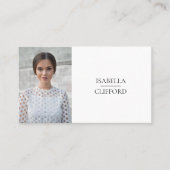 俳優モデルダンサーのヘッドショット写真ソーシャルメディア 名刺 (正面)