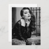 俳優モデル写真白黒はがき ポストカード (正面/裏面)