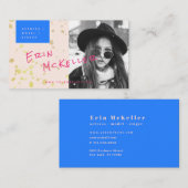 俳優モデル歌手スタイリッシュ写真名刺 名刺 (正面/裏面)