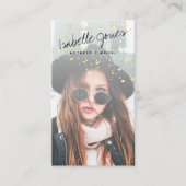 俳優モデル歌手ダンサーピンク写真の名刺 名刺 (正面)