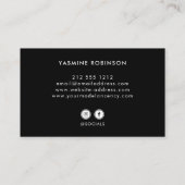 俳優モデル歌手ダンサー3フォトソーシャルアイコン 名刺 (裏面)