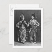 俳優中国の、c.1870 （b/w写真） ポストカード (正面/裏面)