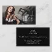 俳優女優のモデル·ヘッドショット撮影劇場 名刺 (正面/裏面)