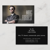 俳優女優のモデル·ヘッドショット撮影劇場 名刺 (正面/裏面)