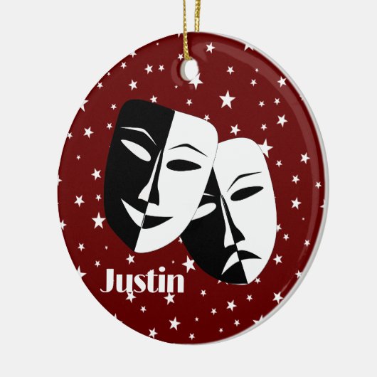 俳優演技劇場デザインセラミックオーナメント セラミックオーナメント (左)