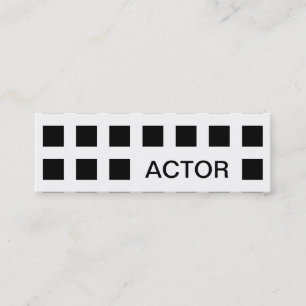 俳優(モダンな正方形) スキニー名刺