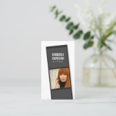 俳優、モデルのためのフォトブースフィルムストリップ 名刺 (スタンド正面)