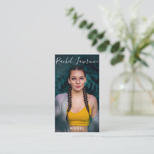 俳優/モデルミニマモダンリストのソーシャルメディア写真 名刺 (スタンド正面)