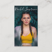 俳優/モデルミニマモダンリストのソーシャルメディア写真 名刺 (正面)