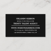 俳優、映画制作 名刺 (裏面)