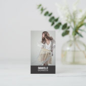 俳優・模型ヘッドショットNo.1名刺 名刺 (スタンド正面)