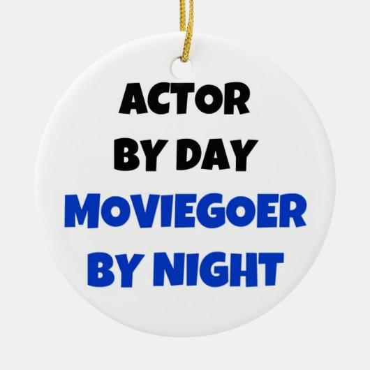 俳優：Day Moviegoer by Night セラミックオーナメント (正面)