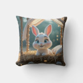 俳句がバニーさんにとって眠い時だ クッション (正面)