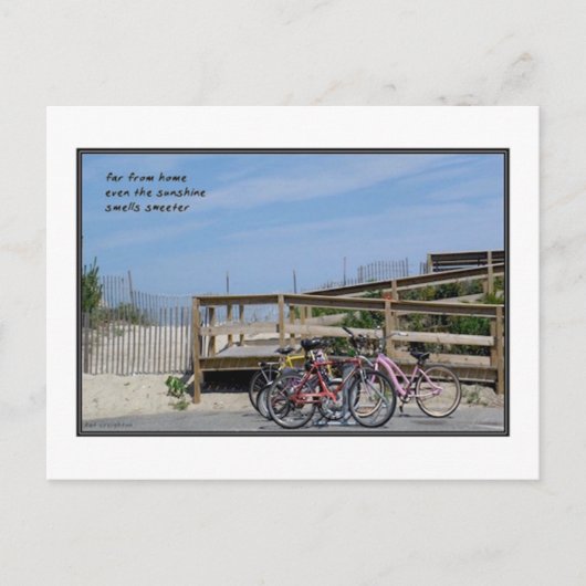 俳句のはがきに遠い ポストカード (正面)