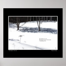 俳句のポスターの影