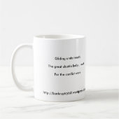 俳句のマグ-対立の仕事 コーヒーマグカップ (左)