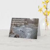 俳句の挨拶状(勇気付けられる) カード (黄色い花)