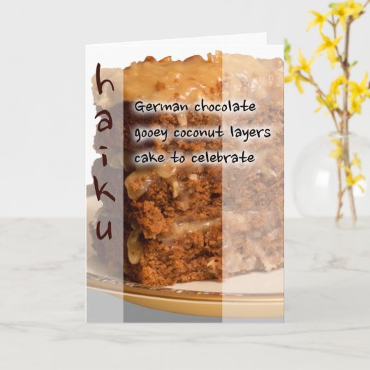 俳句の誕生日 カード (黄色い花)