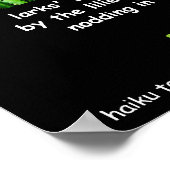 俳句シーズンポスター（黒背景） ポスター (角)