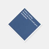 俳句モダン青ミニマル感謝祭 スタンダードカクテルナプキン (角)