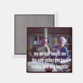 俳句冷蔵庫用マグネット – 私の教え母私 マグネット (正面/裏面)