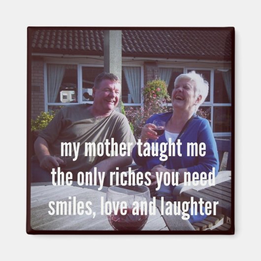 俳句冷蔵庫用マグネット – 私の教え母私 マグネット (正面)