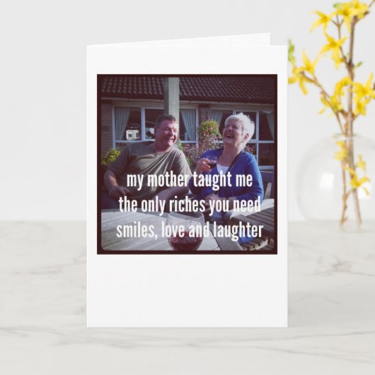 俳句教え- My Mother Me カード (黄色い花)